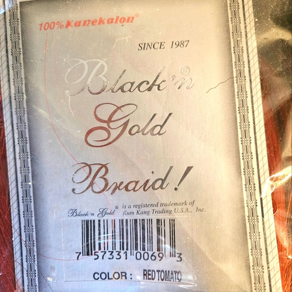 100% kanekelon Braiding Hair Tomato Red